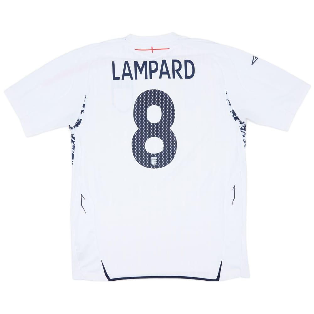 2007-09 England Home Shirt Lampard #8 - 8/10 - (S)