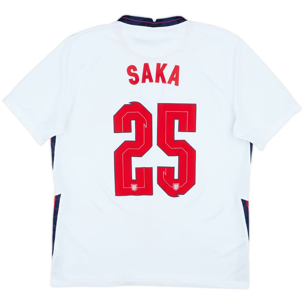 2020-22 England Home Shirt Saka #25