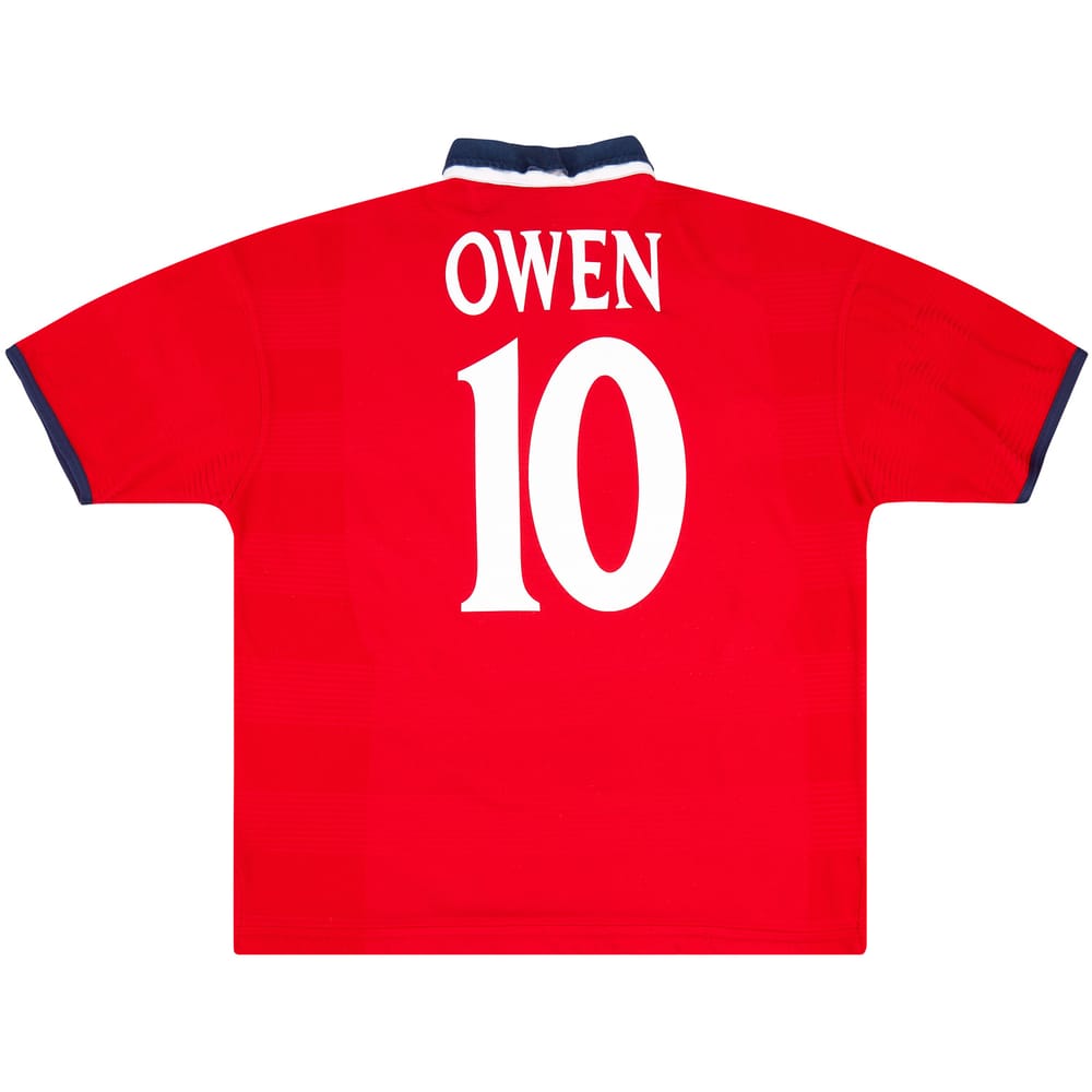 1999-01 England Away Shirt Owen #10 - 9/10