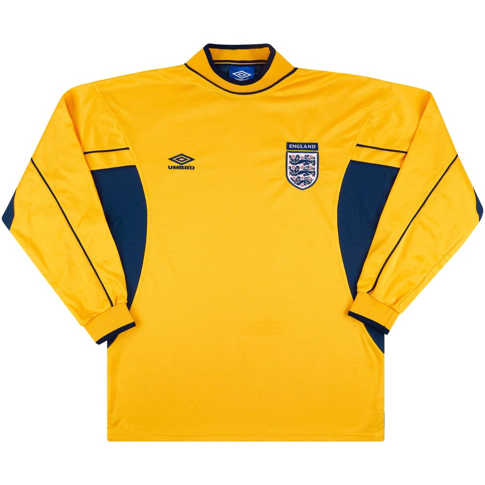 1999-01 England GK Shirt - 6/10 - (Y)