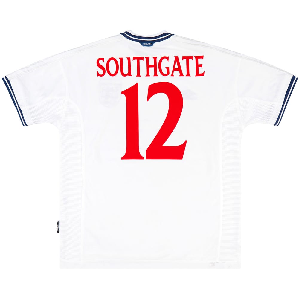 1999-01 England Home Shirt Southgate #12 - 6/10
