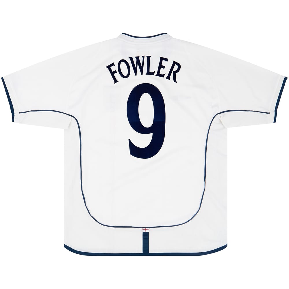 2001-03 England Home Shirt Fowler #9 - 6/10