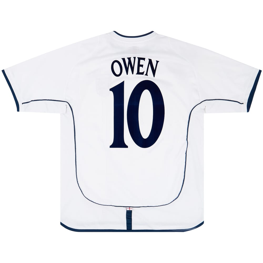 2001-03 England Home Shirt Owen #10 - 6/10