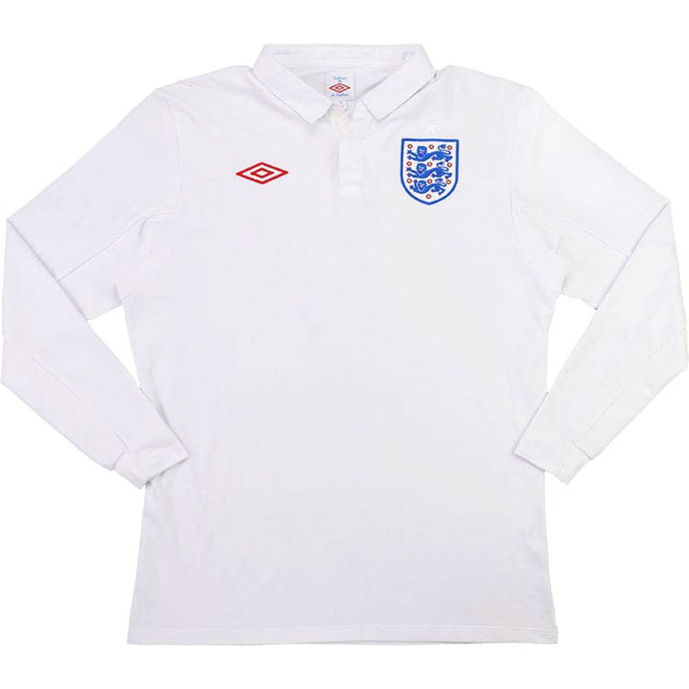 2009-10 England Home L/S Shirt - 6/10 - (XS)