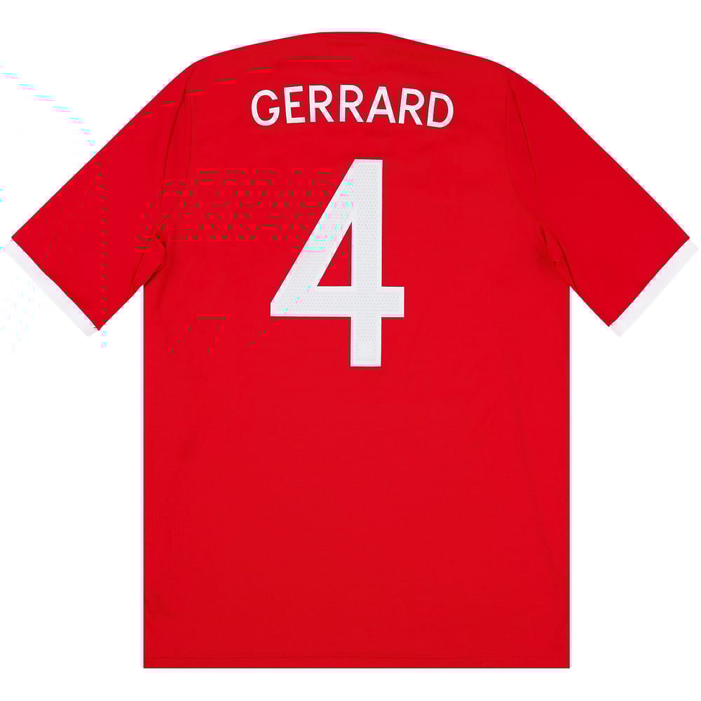 2010-11 England Away Shirt Gerrard #4 - 9/10