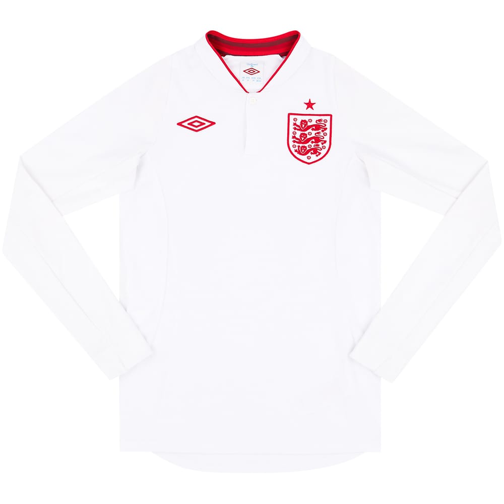 2012-13 England Home L/S Shirt - 5/10 - (XS)