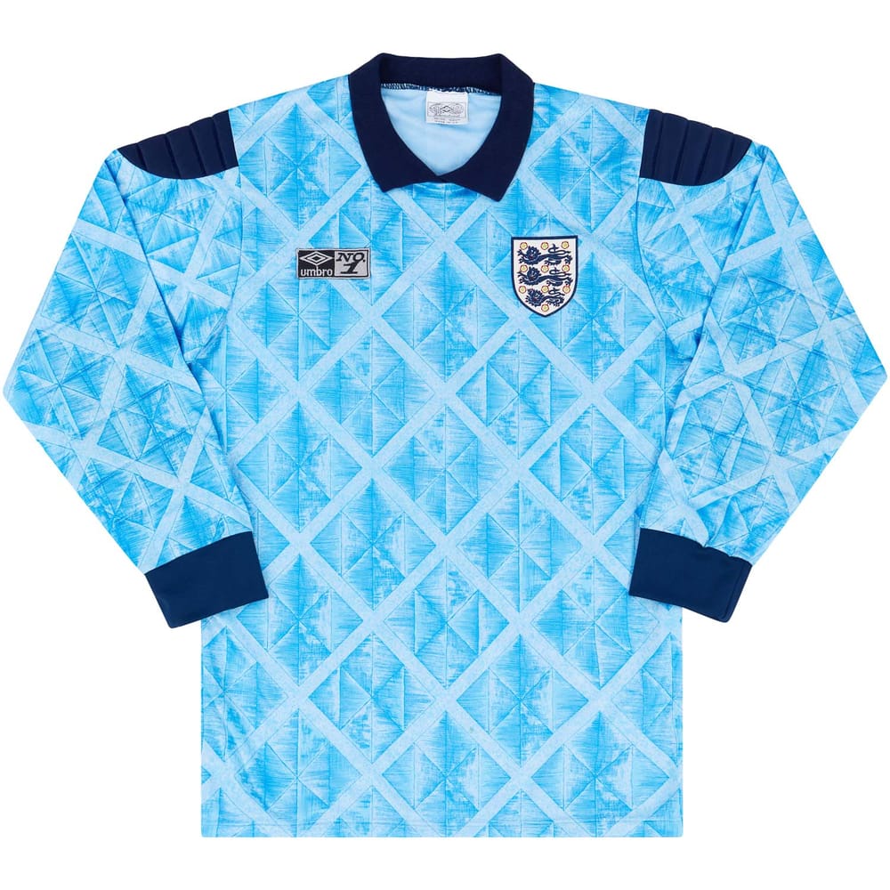 1990-92 England GK Shirt - 8/10 - #1 (Shilton) M