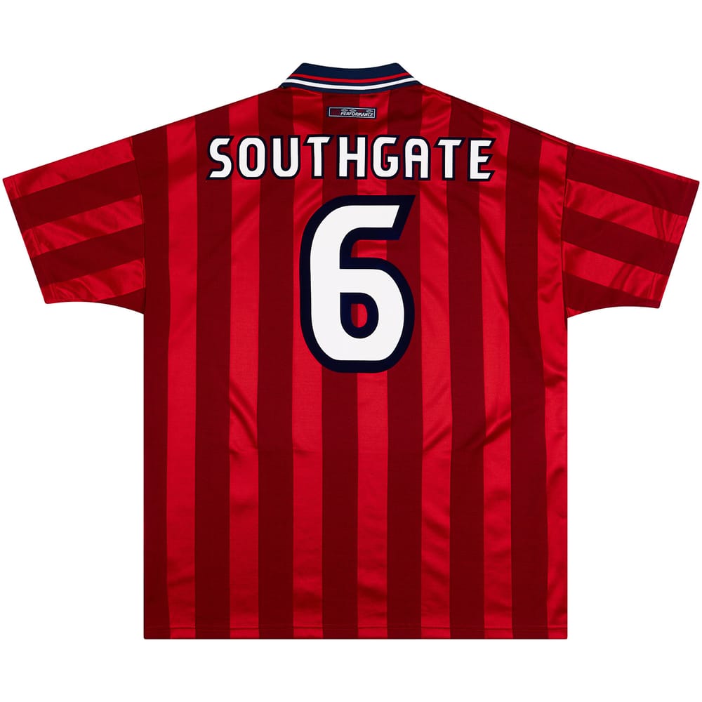 1997-99 England Away Shirt Southgate #6 - 8/10 - (L)