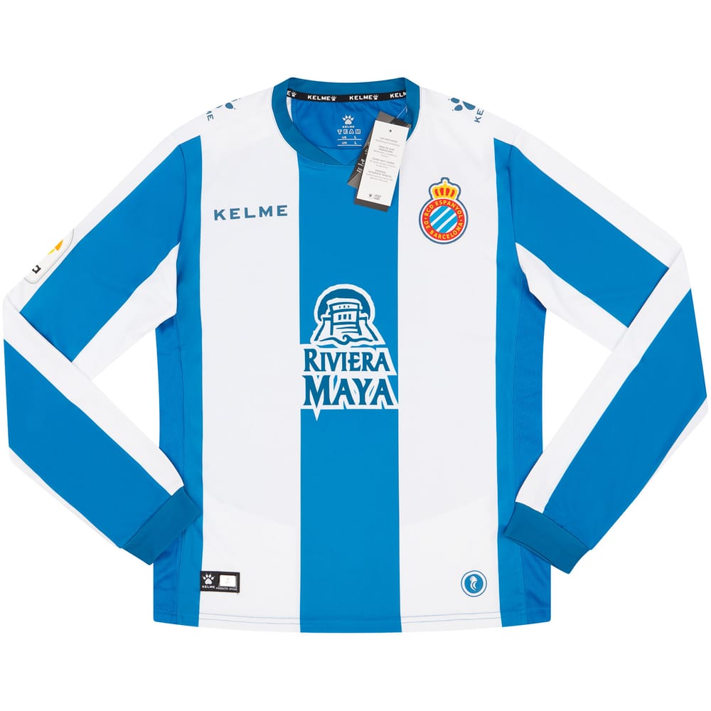 2018-19 Espanyol Home L/S Shirt - NEW