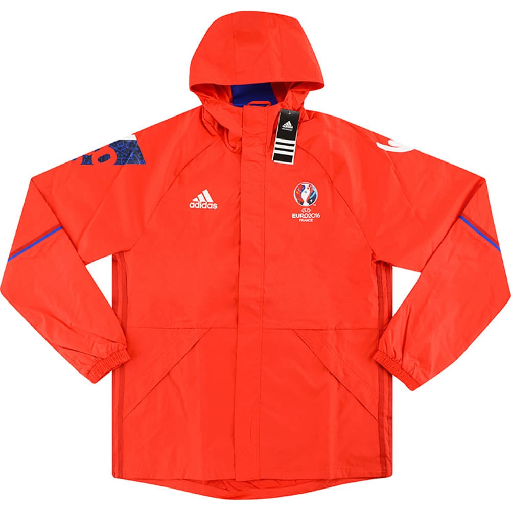 2016 adidas UEFA Euro 2016 France Rain Jacket - NEW