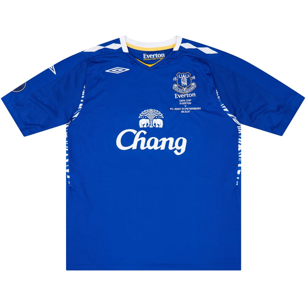 2007-08 Everton Match Issue UEFA Cup Home Shirt Boyle #29 (v Zenit)
