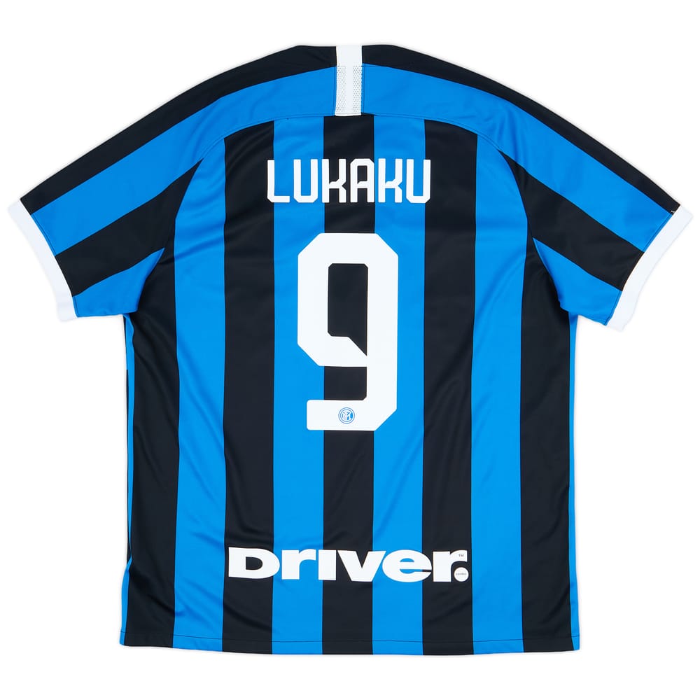 2019-20 Inter Milan Home Shirt Lukaku #9 - 9/10 - (XL)