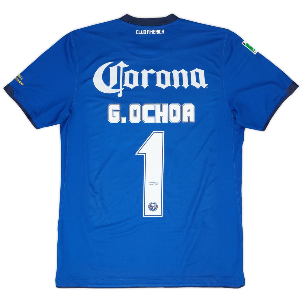 2010-11 Club America GK S/S Shirt G. Ochoa #1 - 9/10 - (L)