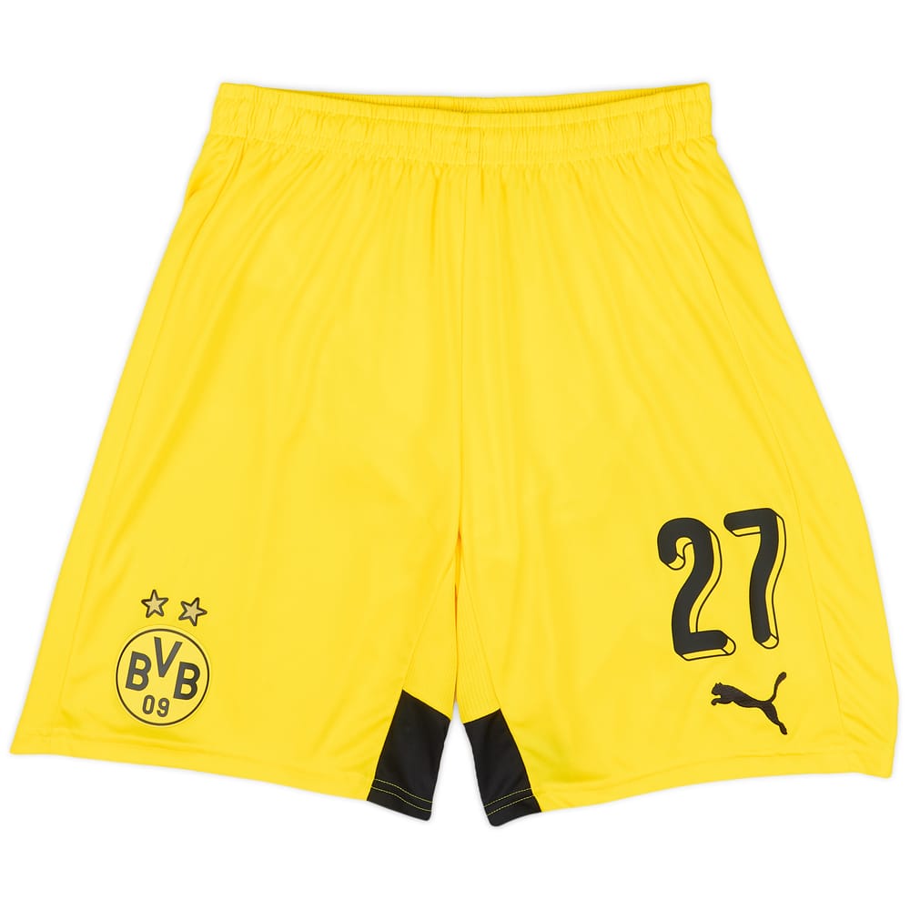 2015-16 Borussia Dortmund Player Issue Home Shorts #27 (Castro) - As New - (M)
