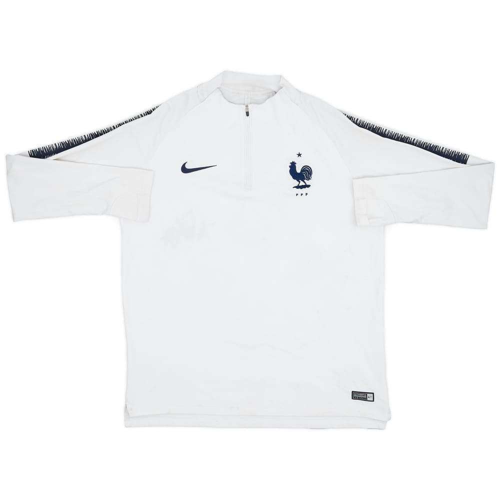 2018-19 France Nike 1/4 Zip Drill Top - 5/10 - (L)