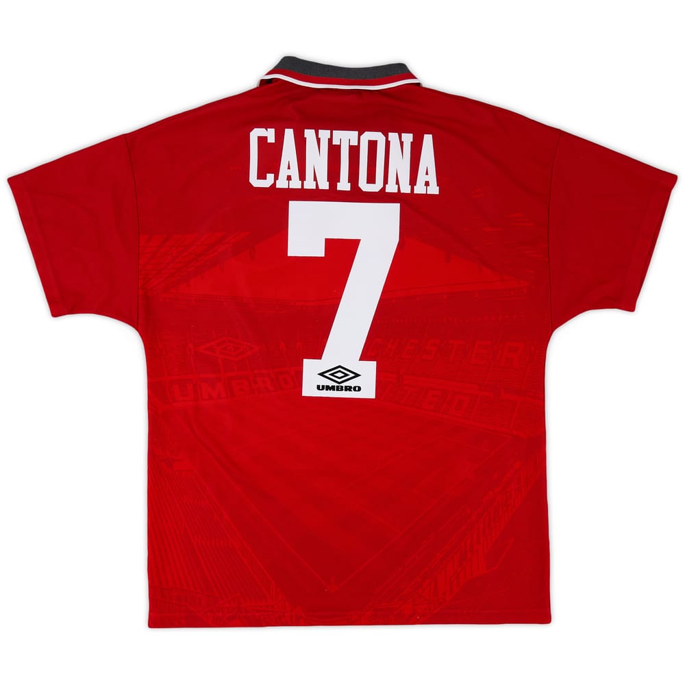 1994-96 Manchester United Home Shirt Cantona #7 - 8/10 - (M)