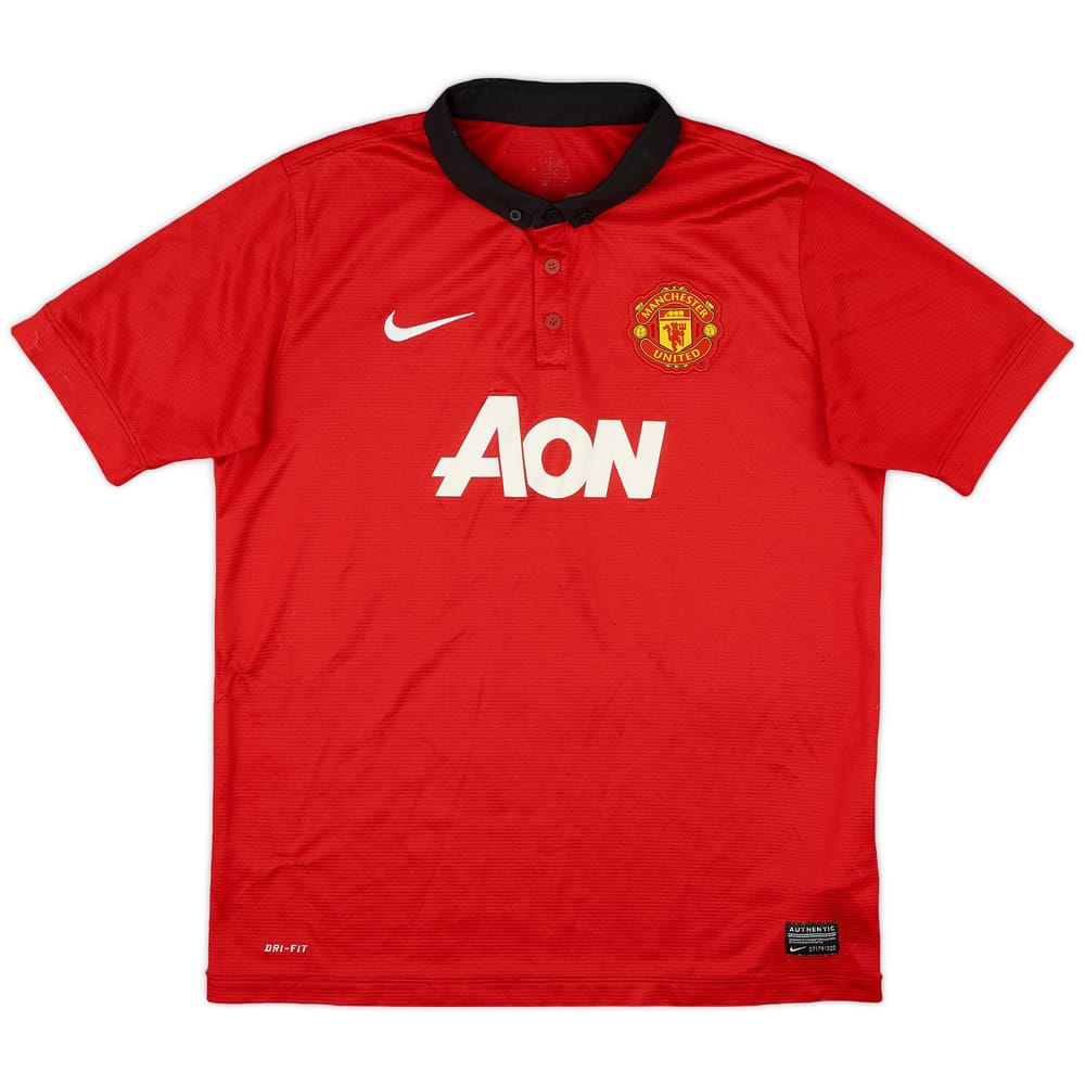 2013-14 Manchester United Home Shirt - 7/10 - (XL.Boys)