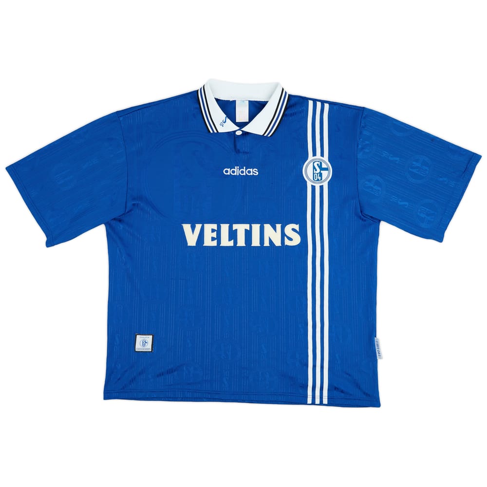 1996-97 Schalke Home Shirt Wolki - 9/10 - (XXL)