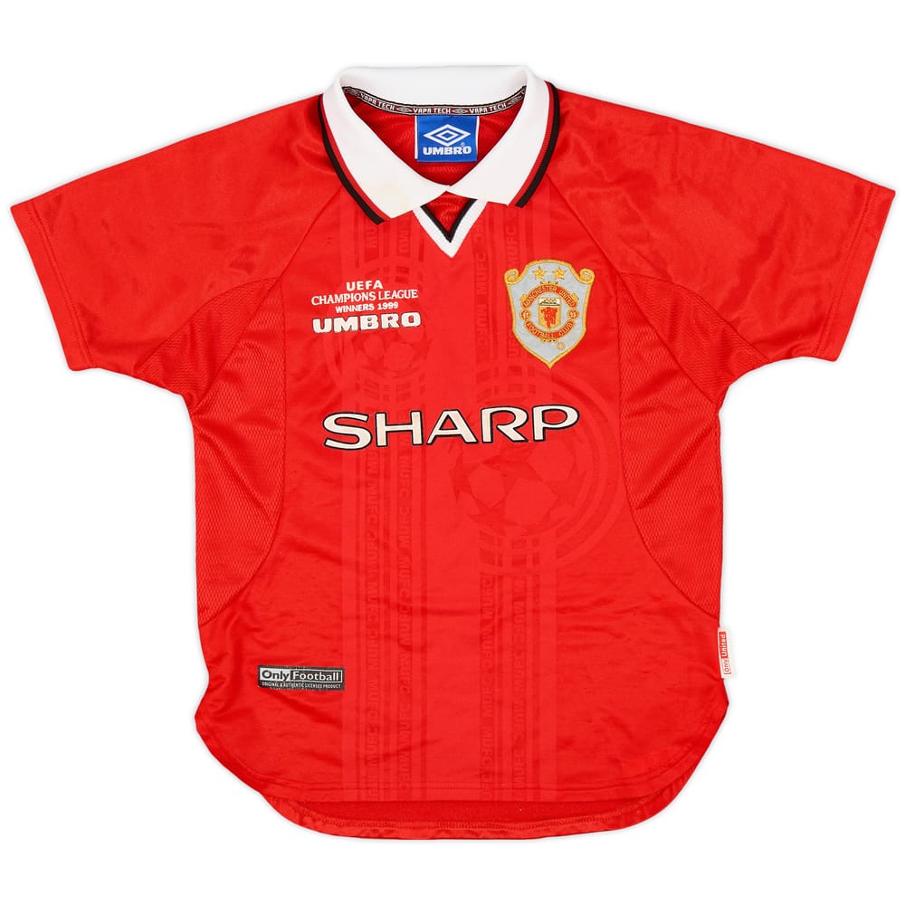 1999-00 Manchester United 'CL Winners' Shirt - 7/10 - (M.Boys)