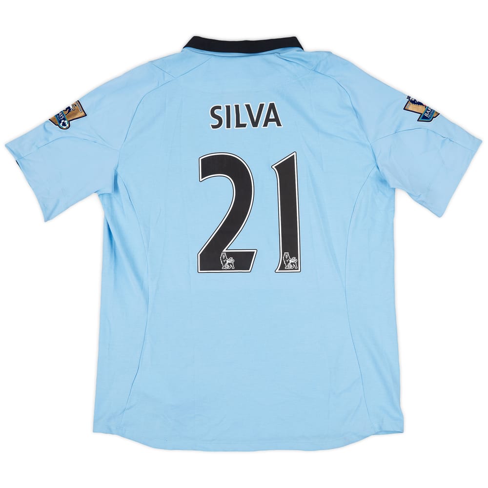 2012-13 Manchester City Home Shirt Silva #21 (XL)