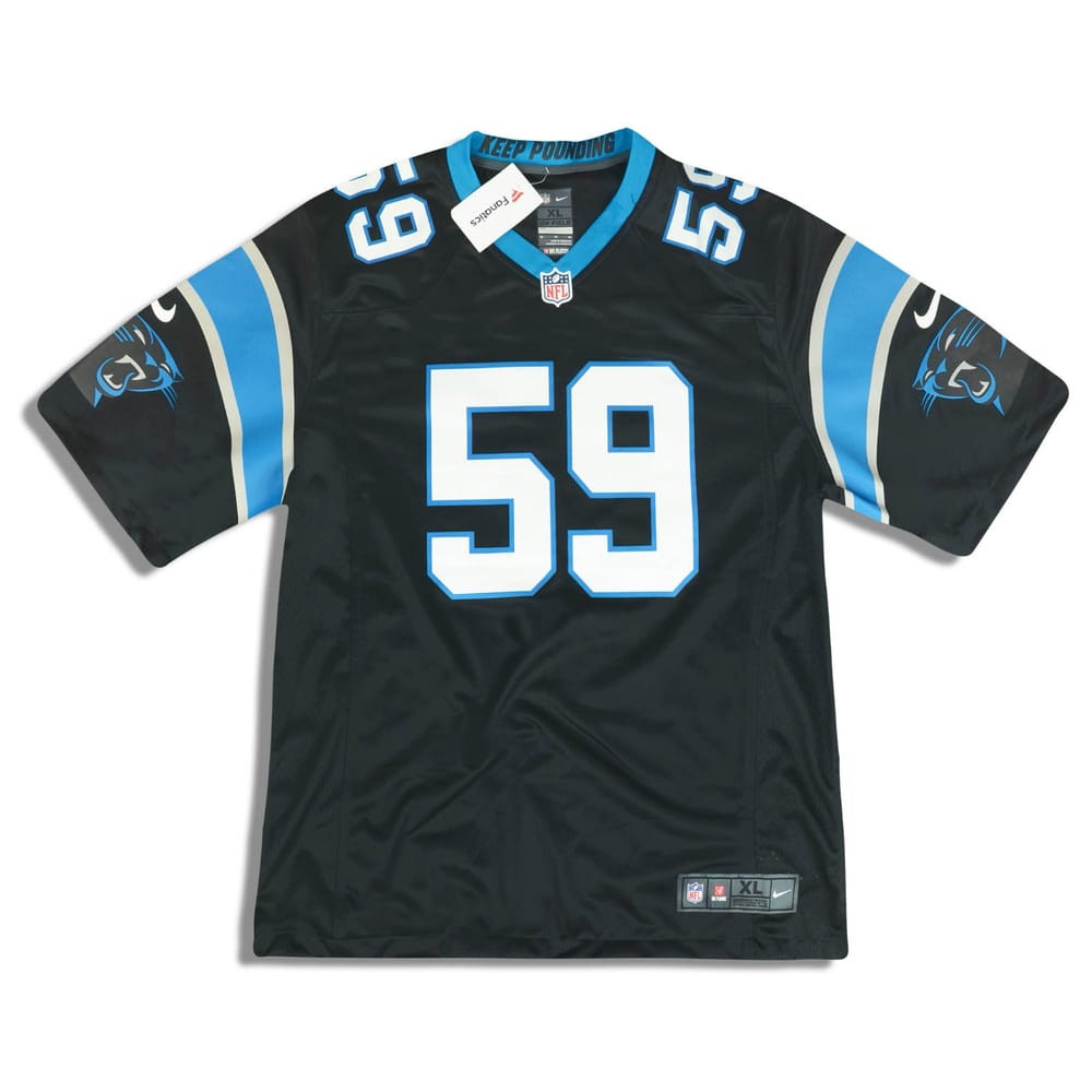 2018 Carolina Panthers Kuechly #59 Nike Game Jersey (Home) XL - W/Tags