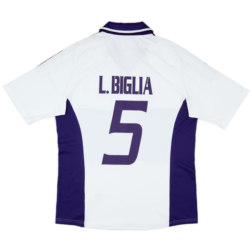 2011-12 Anderlecht Home Shirt L. Biglia #5 - 8/10 - (L)