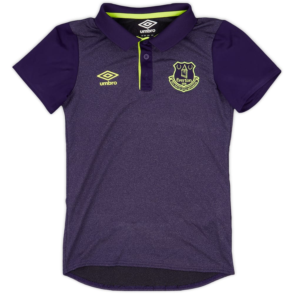 2017-18 Everton Umbro Polo Shirt - 9/10 - (M.Boys)