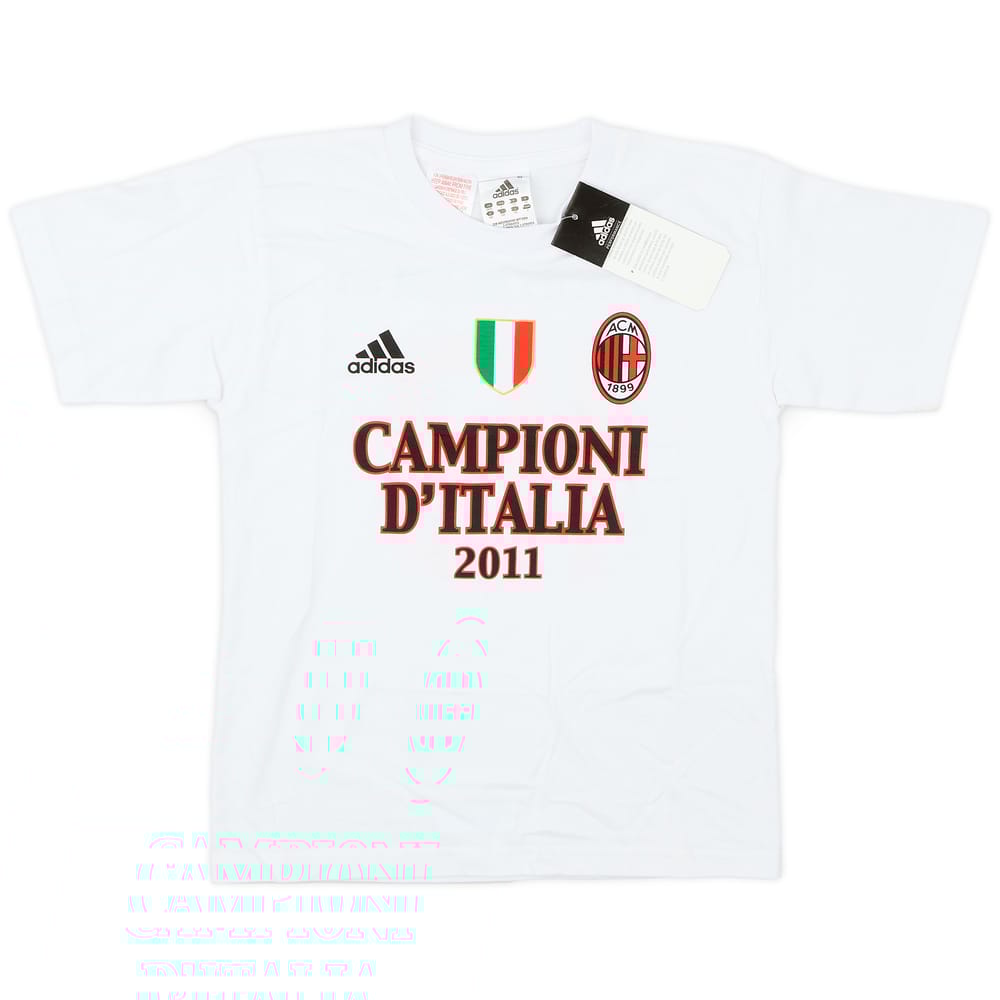 2011 AC Milan adidas 'Campioni' Cotton Tee (S.Boys)