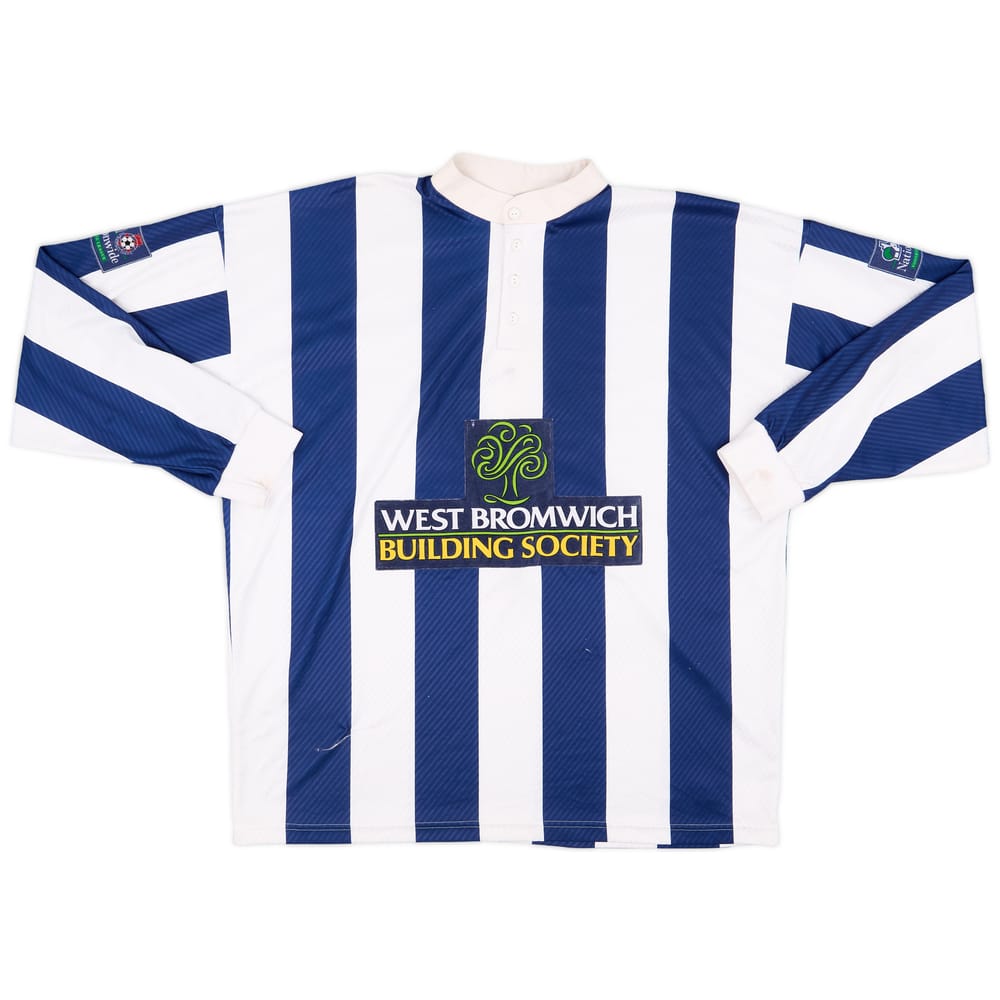 1997-98 West Brom Match Issue Home L/S Shirt #8