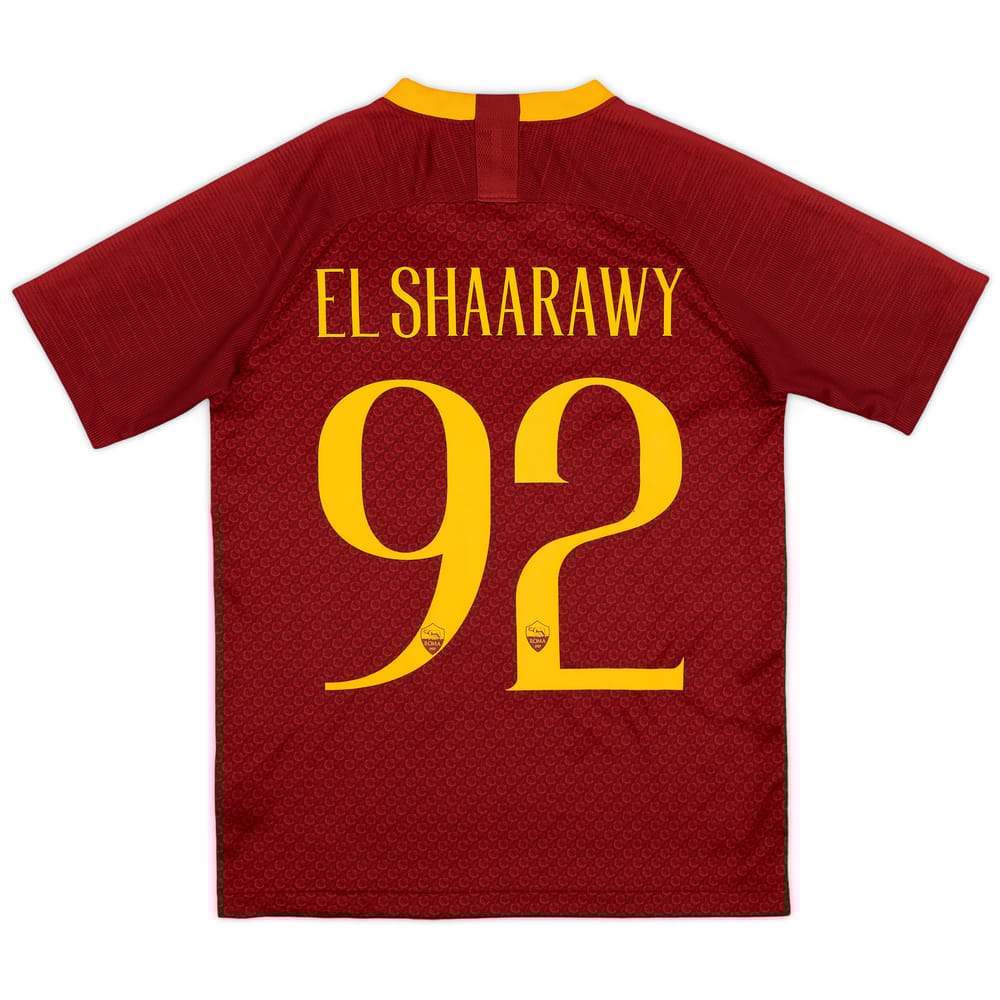 2018-19 Roma Home Shirt El Shaarawy #92 - 9/10 - (XL.Boys)