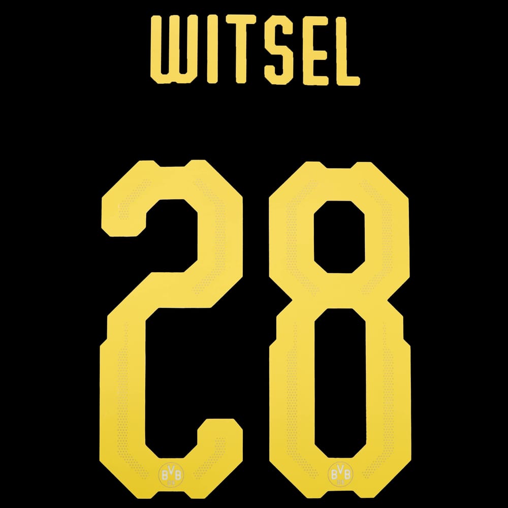 2018-19 Away/Third Dortmund Witsel #28 Name Set