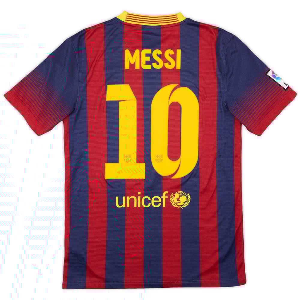 2013-14 Barcelona Home Shirt Messi #10 - 5/10 - (S)