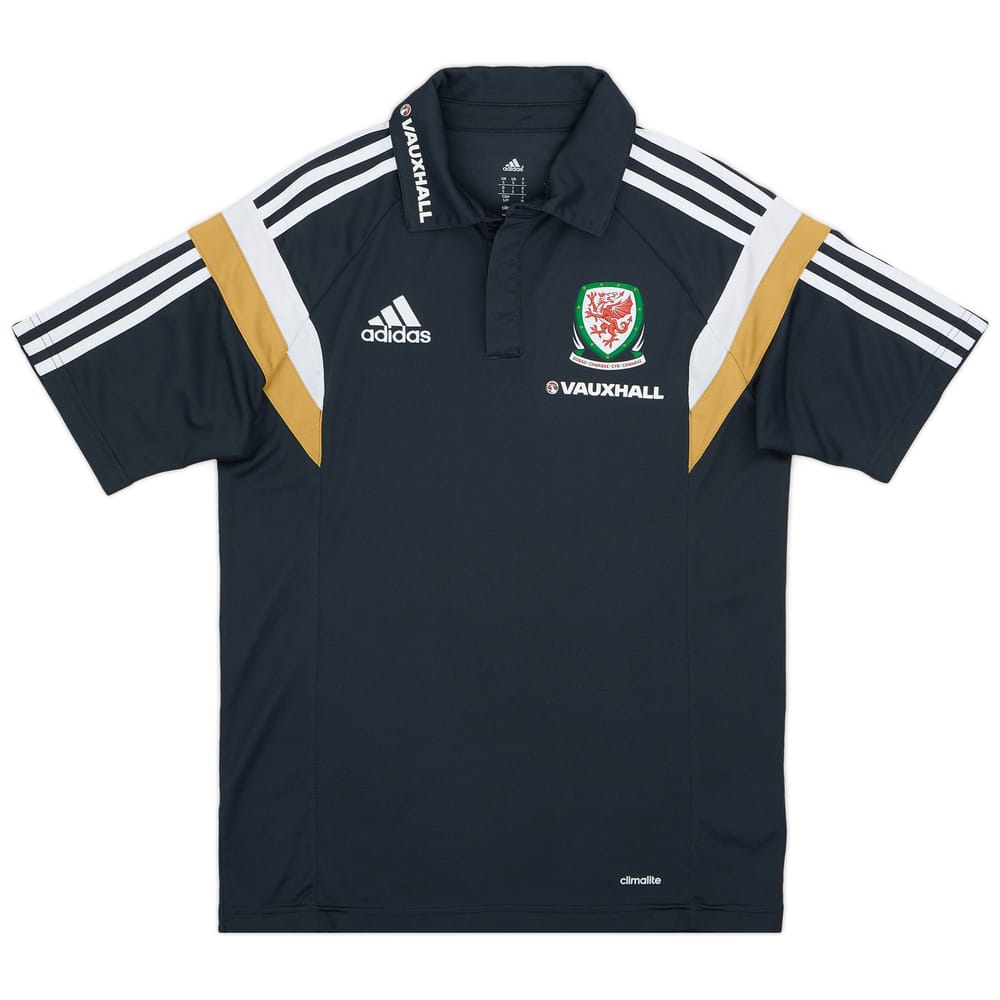 2014-15 Wales adidas Polo T-Shirt - 9/10 - (S)