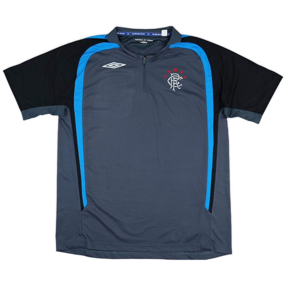2006-07 Rangers Umbro 1/4 Zip Training Shirt - 9/10 - (L)
