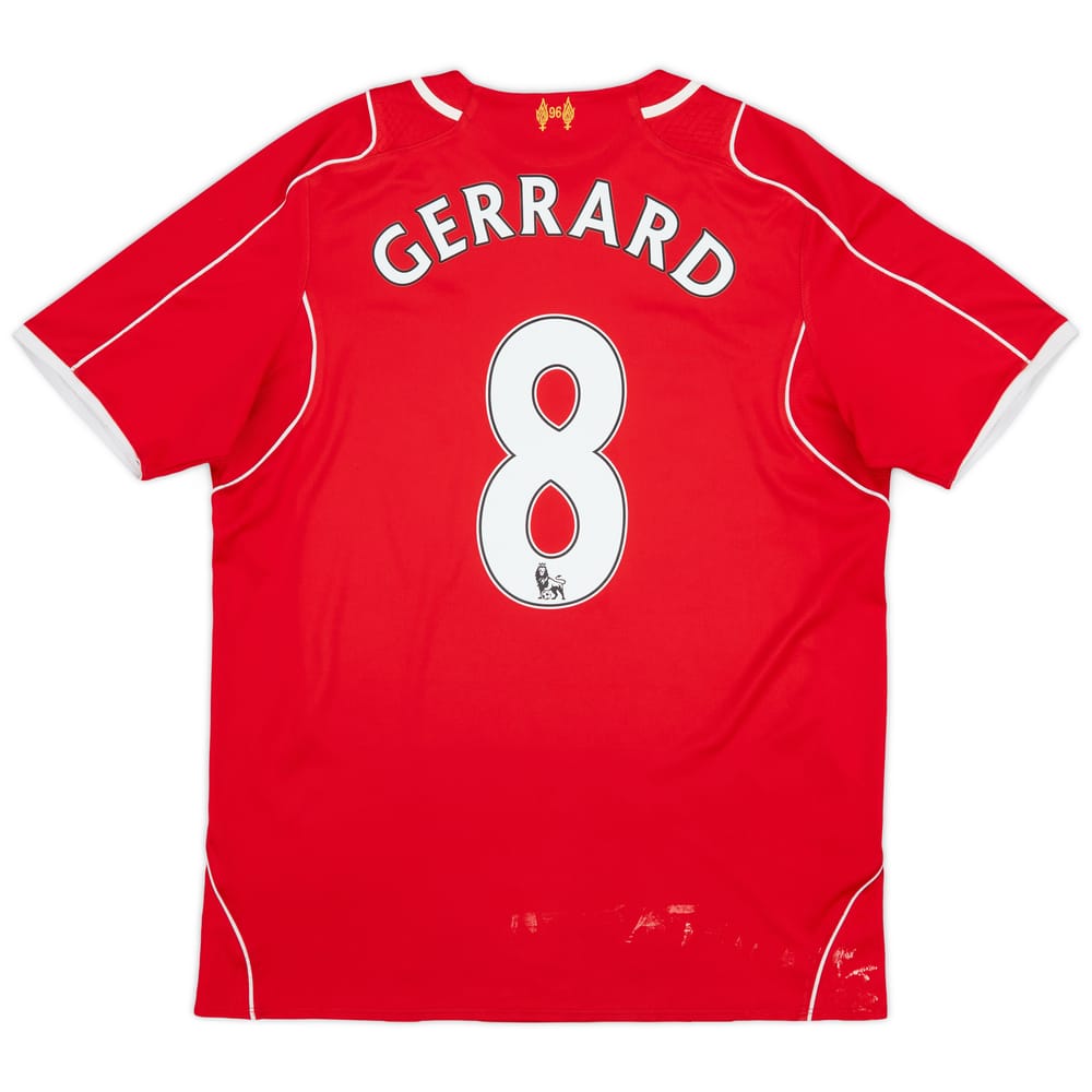 2014-15 Liverpool Home Shirt Gerrard #8 - 4/10 - (M)