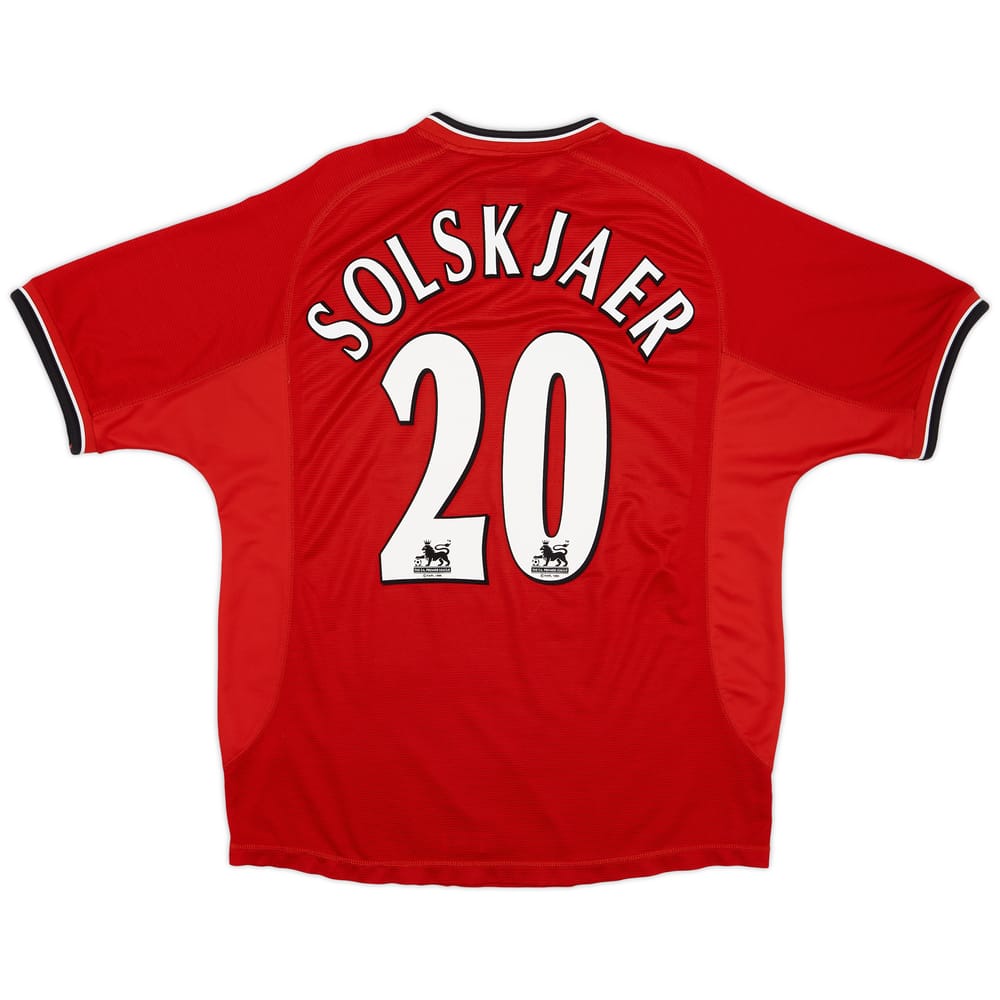 2000-02 Manchester United Home Shirt Solskjaer #20 - 4/10 - (L)