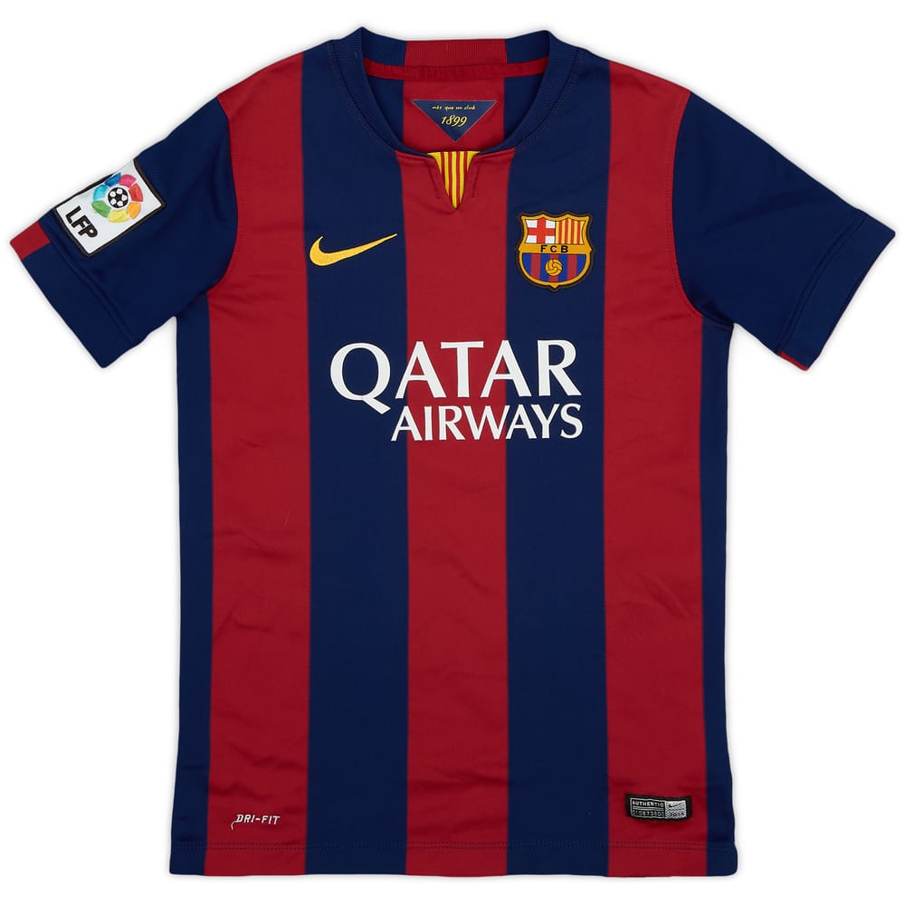2014-15 Barcelona Home Shirt - 9/10 - (M.Boys)