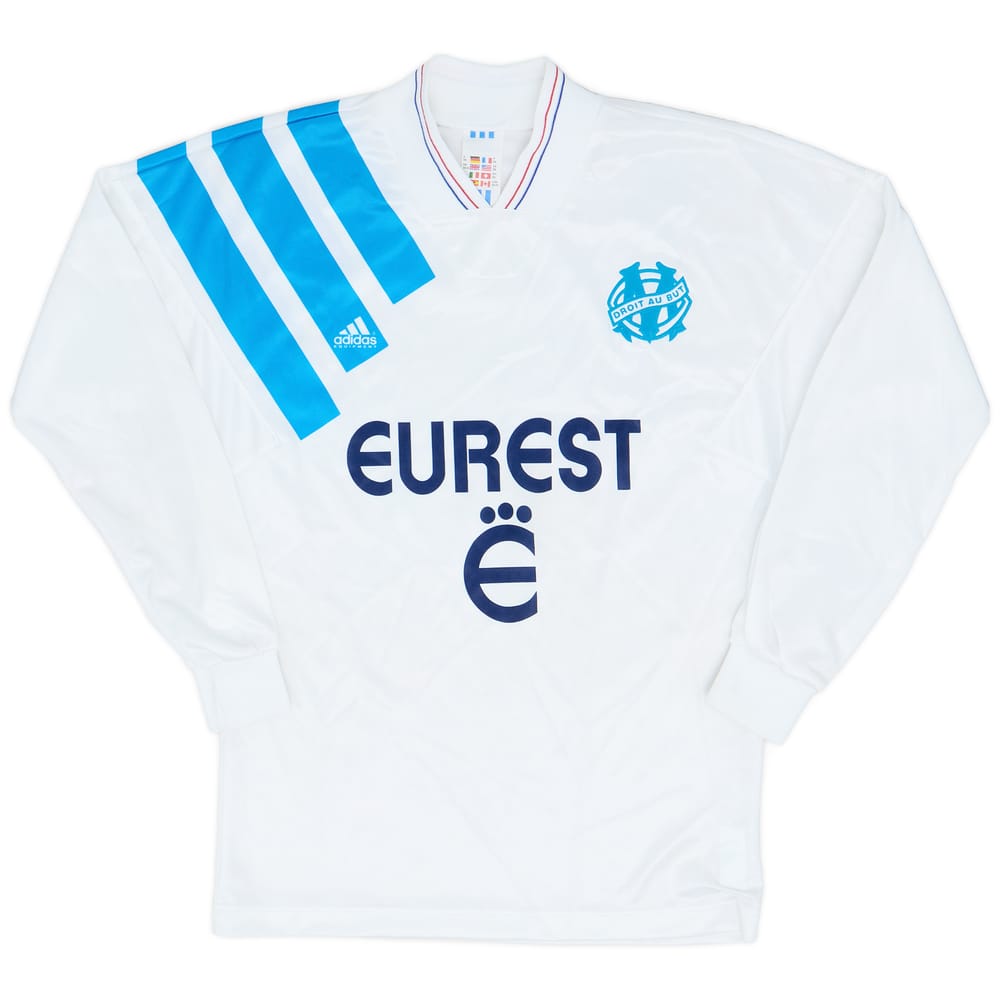 1993-94 Olympique Marseille Home L/S Shirt - 8/10 - (XS)
