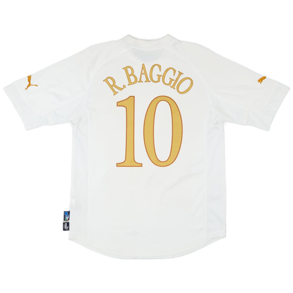 2004-06 Italy Away Shirt Baggio #10 - 7/10 - (M)