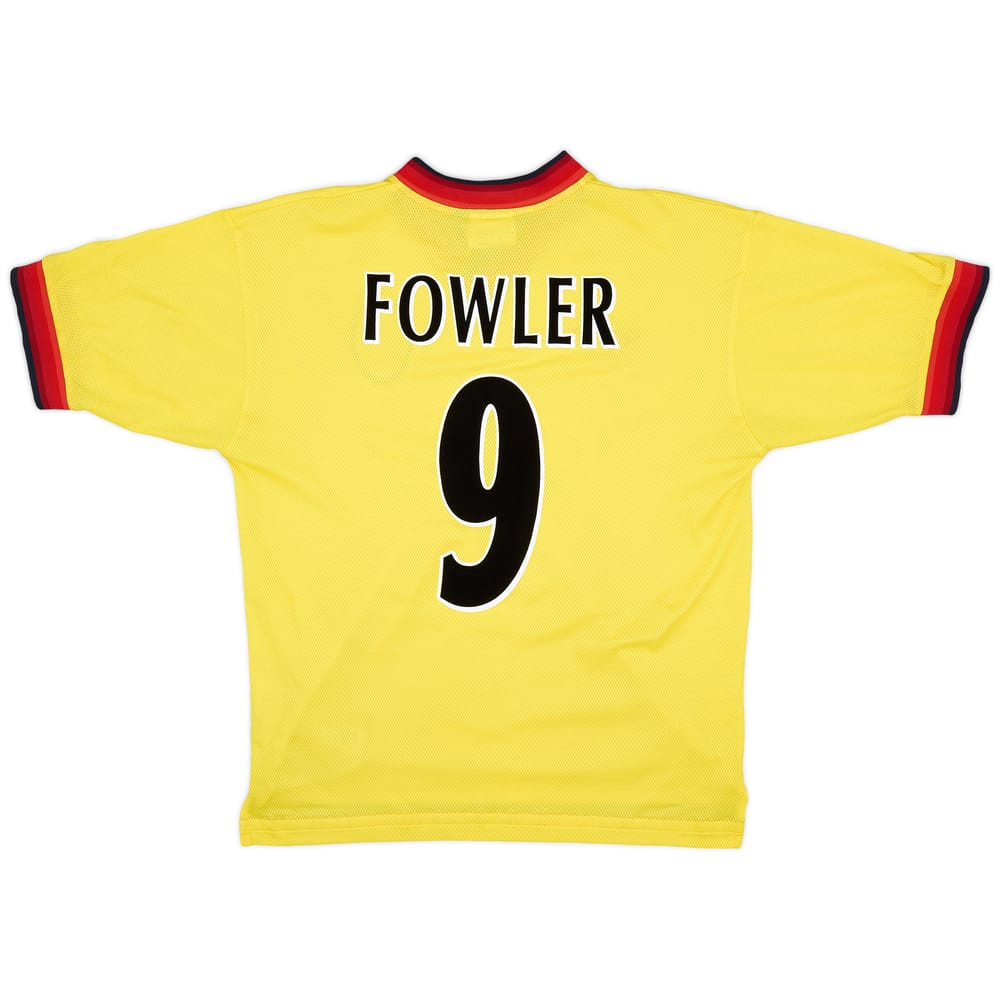 1997-99 Liverpool Away Shirt Fowler #9 - 8/10 - (M)