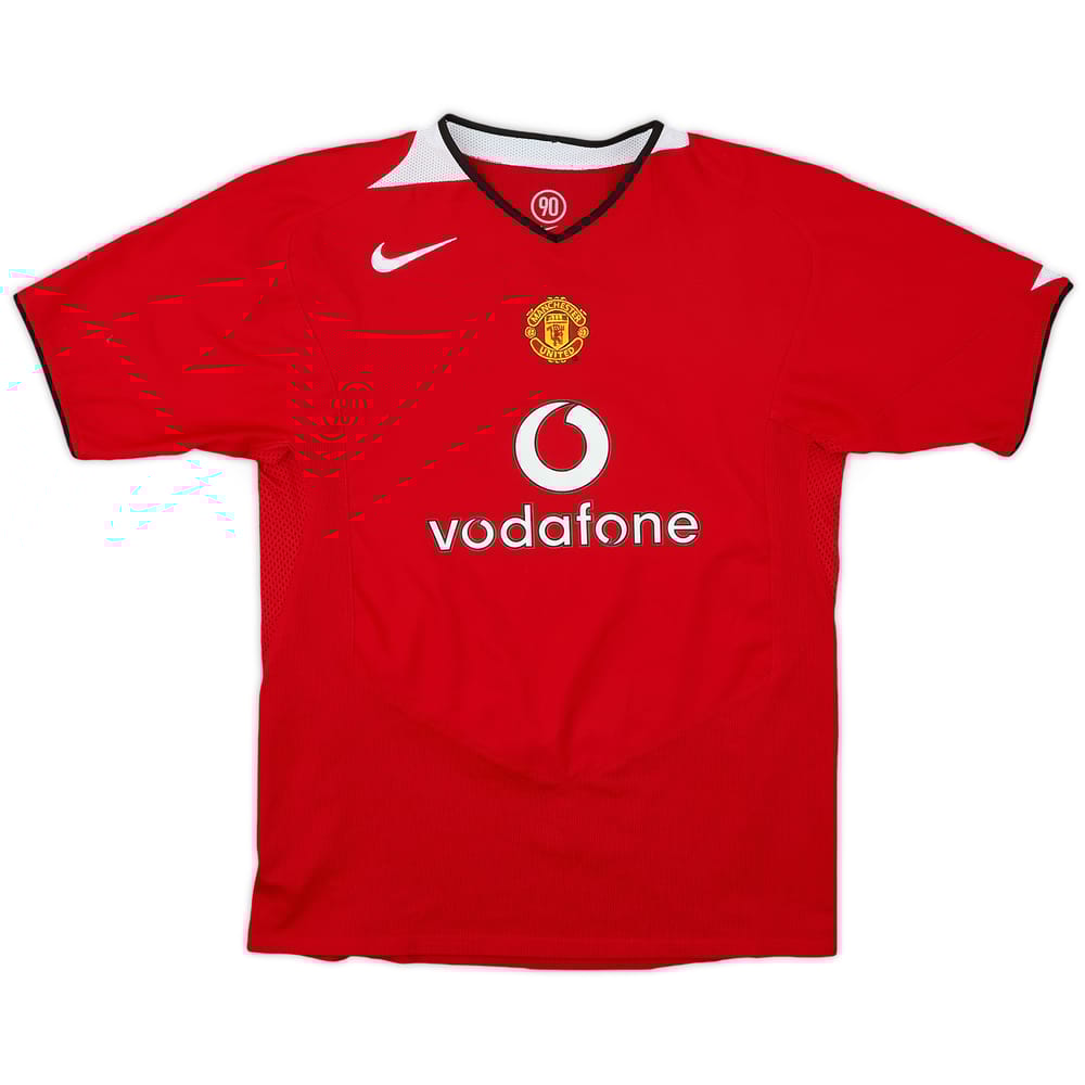 2004-06 Manchester United Home Shirt - 8/10 - (XL.Boys)