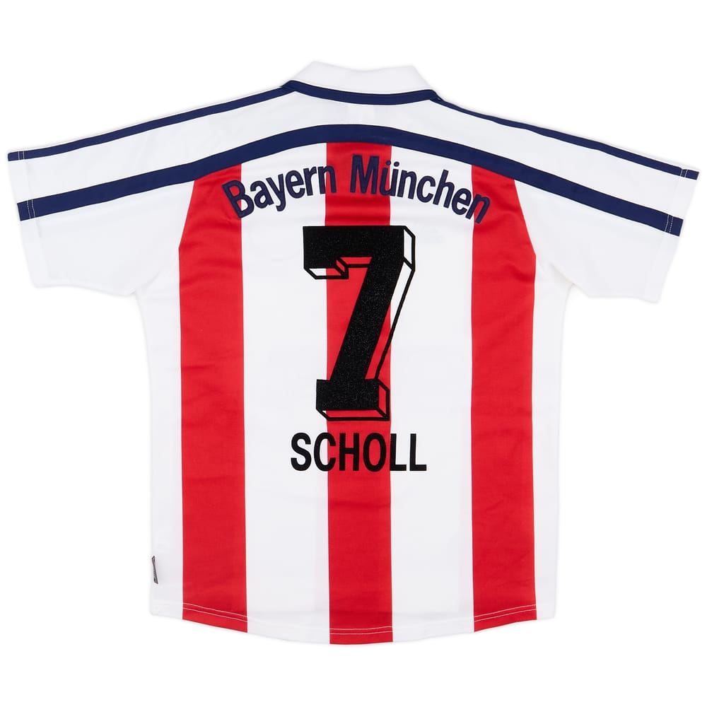 2000-01 Bayern Munich Away Shirt Scholl #7 - 8/10 - (XL.Boys)