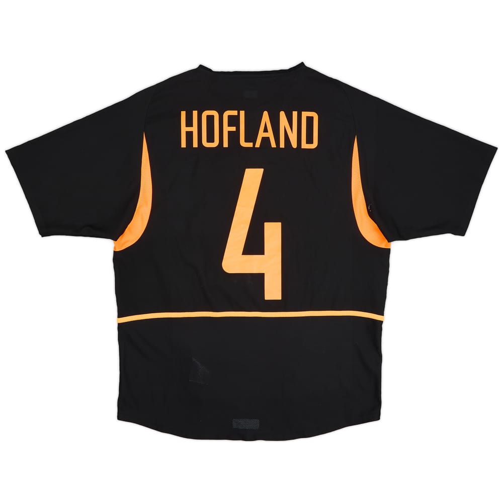 2002-04 Netherlands Away Shirt Hofland #4 - 7/10 - (L)