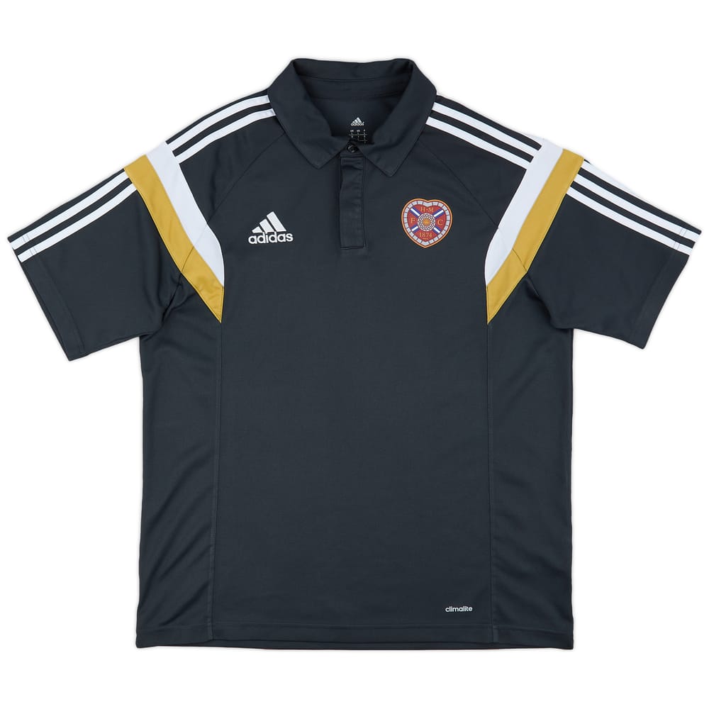 2014-15 Hearts adidas Polo Shirt - 9/10 - (L)