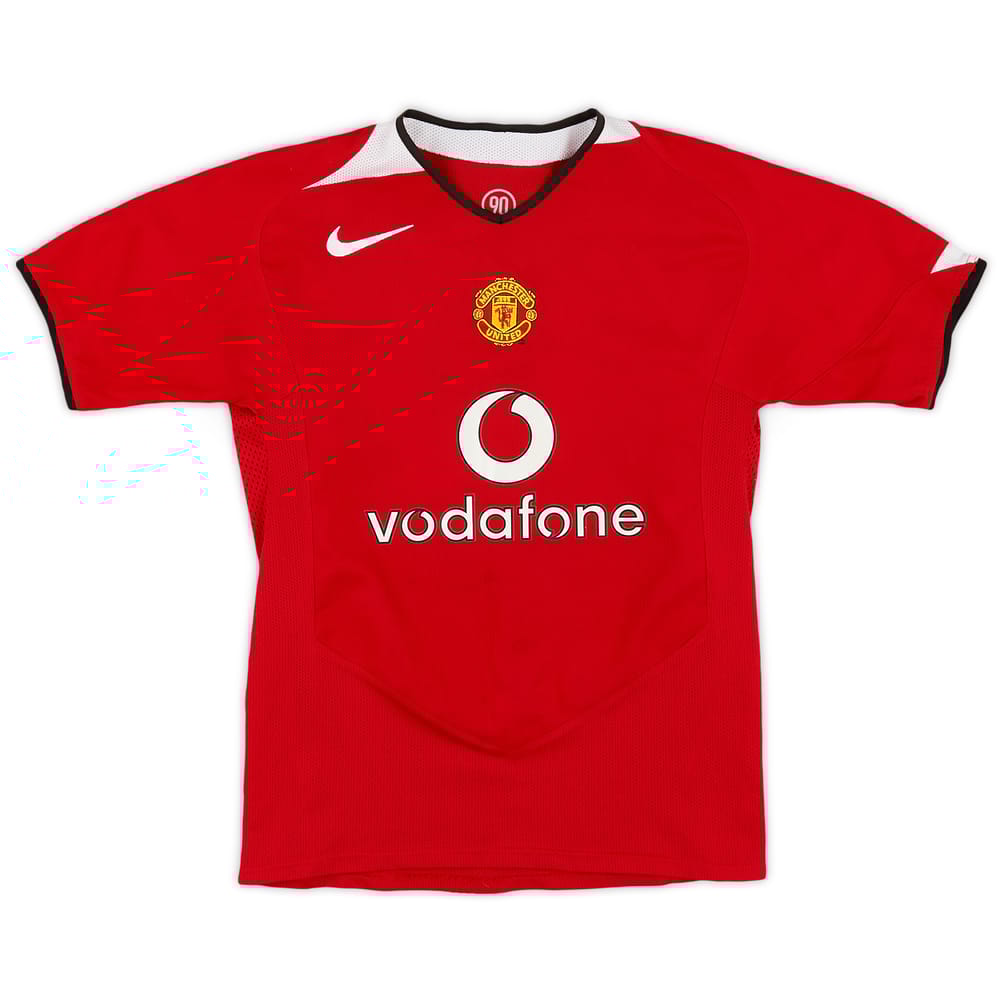 2006-07 Manchester United Home Shirt - 8/10 - (M.Boys)
