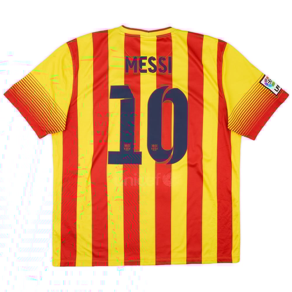 2013-15 Barcelona Away Shirt Messi #10 - 5/10 - (XL)
