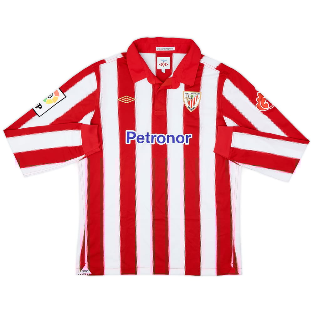 2010-11 Athletic Bilbao Home L/S Shirt - 8/10 - (XL.Boys)
