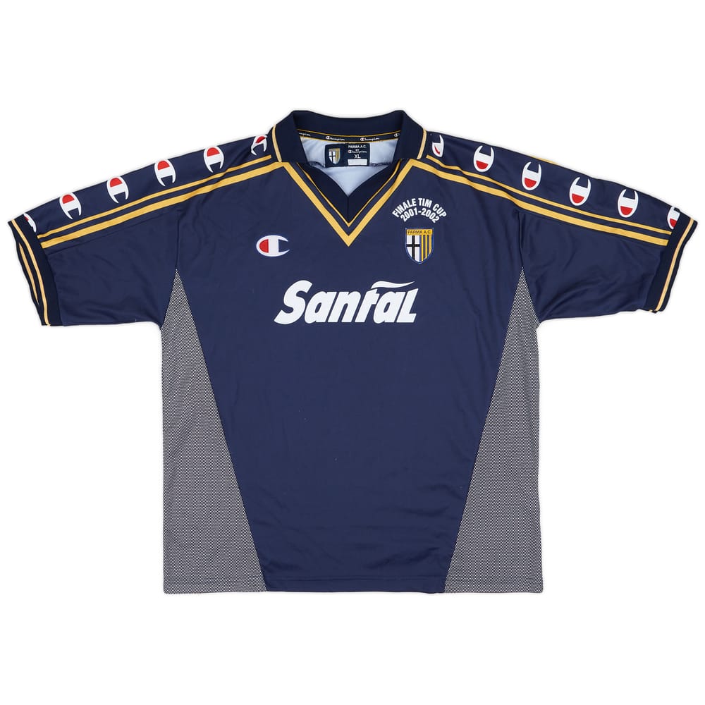 2001-02 Parma 'Signed' 'Finale TIM Cup' Away Shirt - 7/10 - (XL)