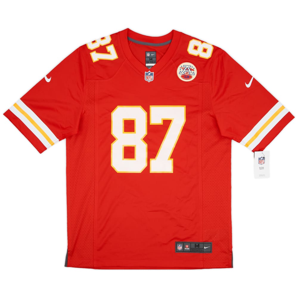 2013-24 Kansas City Chiefs Kelce #87 Nike Game Home Jersey (M)