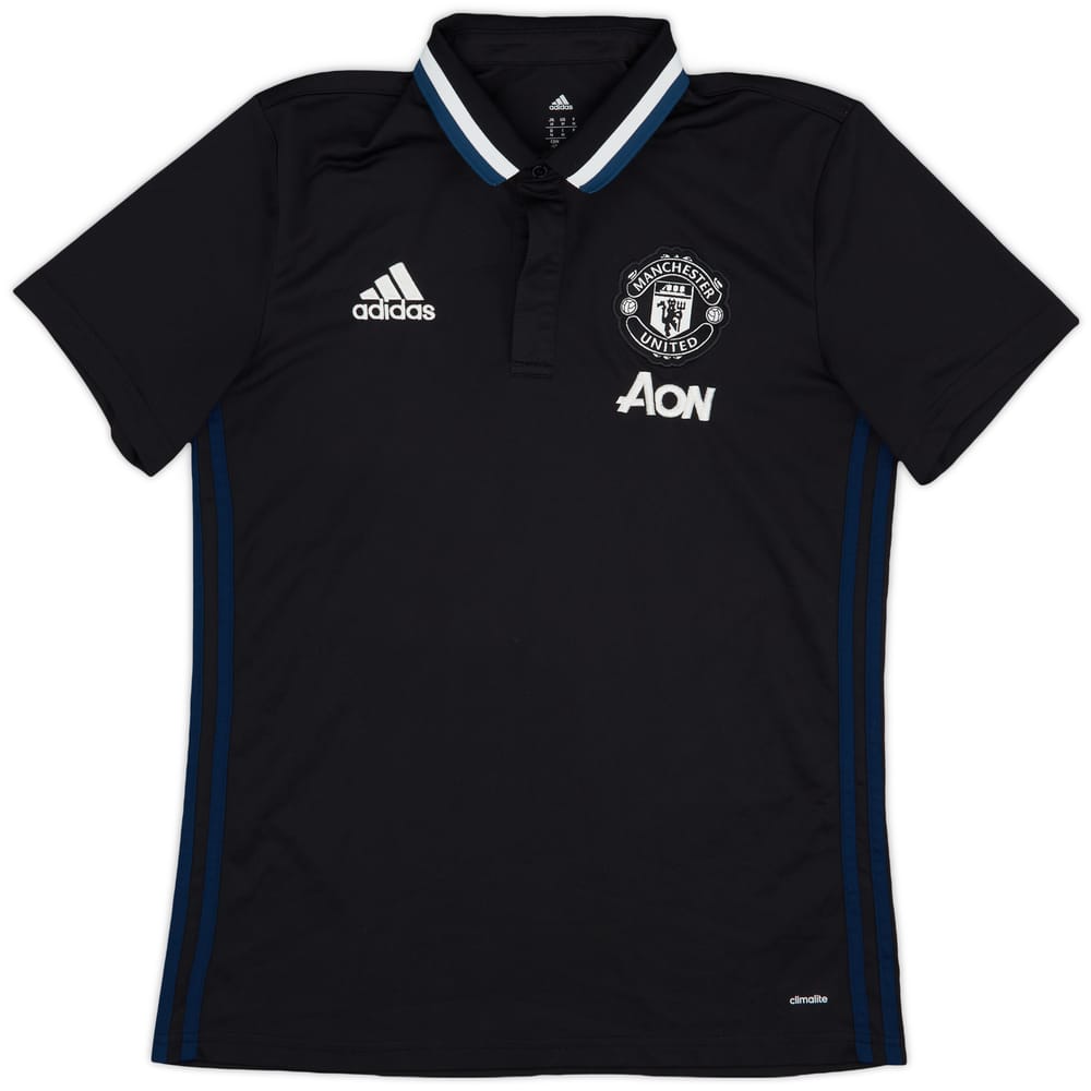 2016-17 Manchester United adidas Polo Shirt - 9/10 - (M)